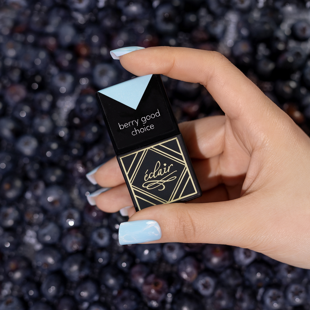 stylizacja paznokci lakierem hybrydowym Berry Good Choice 7ml Eclair Nail